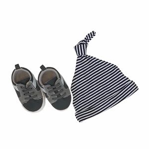 Tennis Shoes Sneakers Newborn Boy Hat Striped